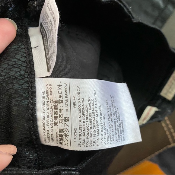 Levis Snakeskin Black Mile High Super Skinny Jeans - Picture 10 of 12